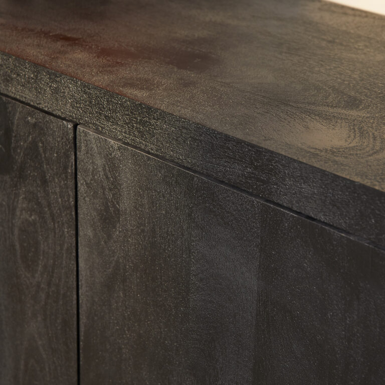 Dressoir Brussel Zwart Mangohout 150 cm