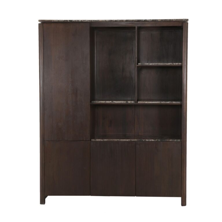 Tischplatte Regalschrank XL Dallas Brauner Marmor