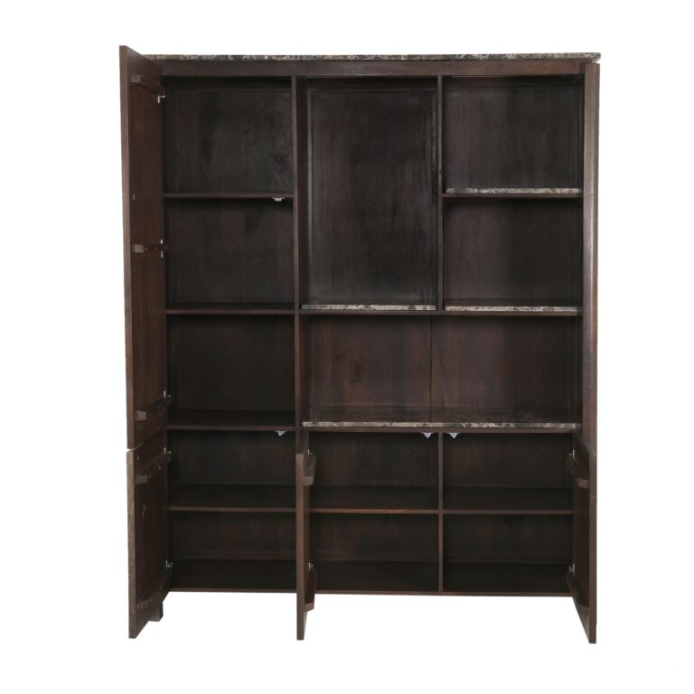 Tischplatte Regalschrank XL Dallas Brauner Marmor