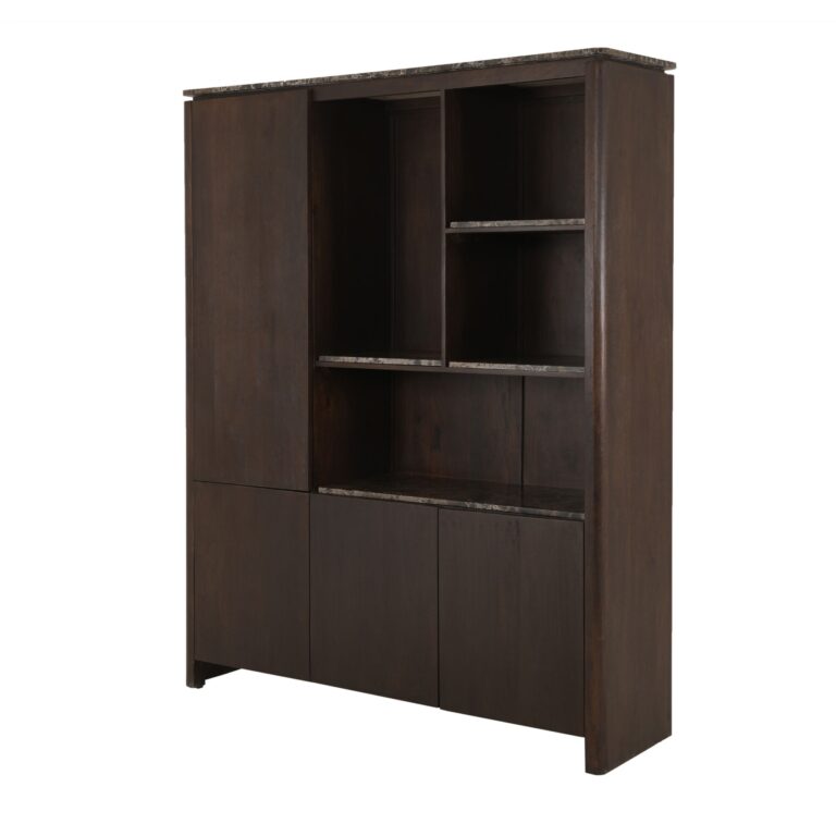 Tischplatte Regalschrank XL Dallas Brauner Marmor
