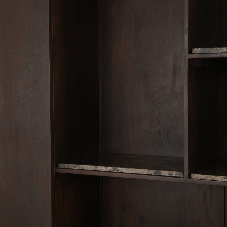 Tischplatte Regalschrank XL Dallas Brauner Marmor