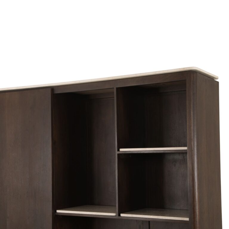 Tischplatte Regalschrank XL Dallas Brauner Marmor