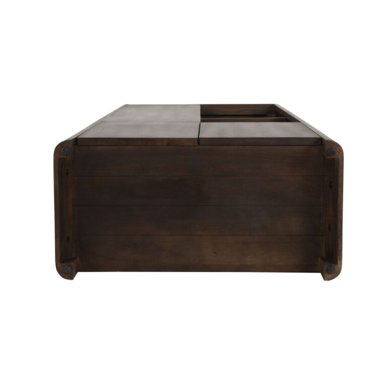 Vakkenkast Dallas Bruin Mangohout 90 cm