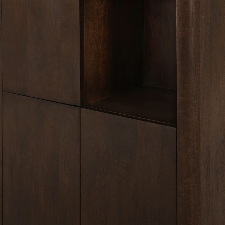 Vakkenkast Dallas Bruin Mangohout 90 cm