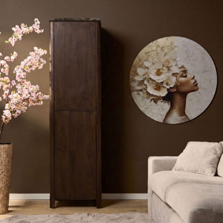 Kabinetkast Dallas Bruin Mangohout 55 cm