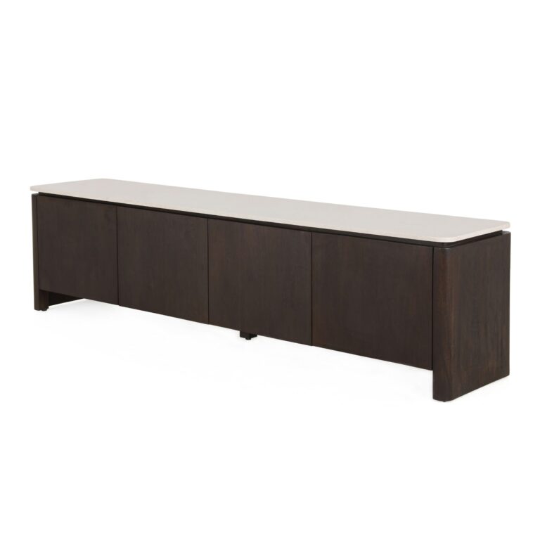 Tv meubel Dallas Bruin Mangohout 210 cm