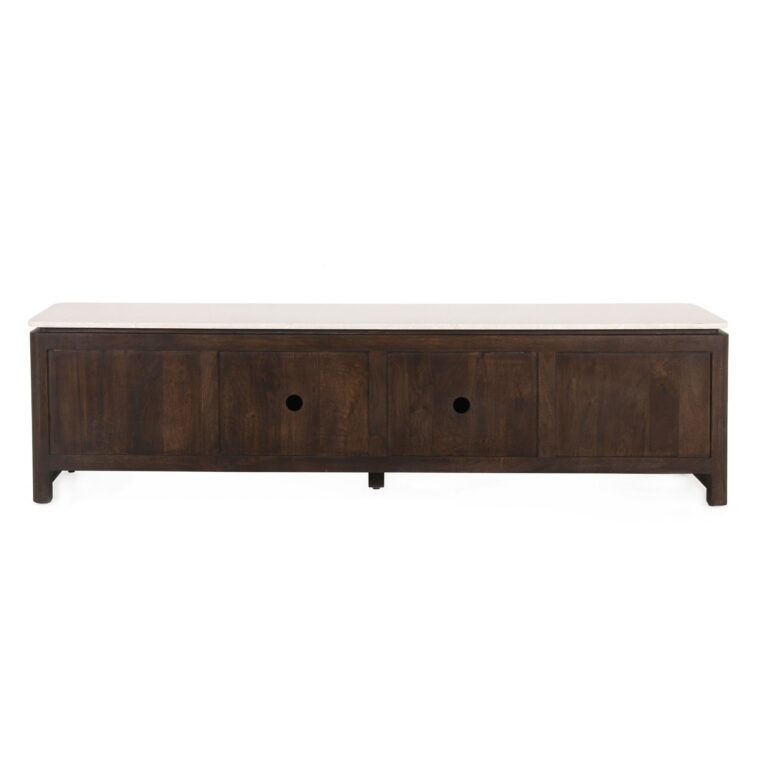 Tv meubel Dallas Bruin Mangohout 210 cm