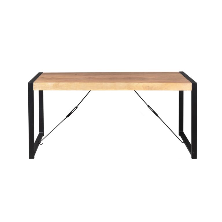 Rechthoekige eettafel Britt Naturel Mangohout 180 cm