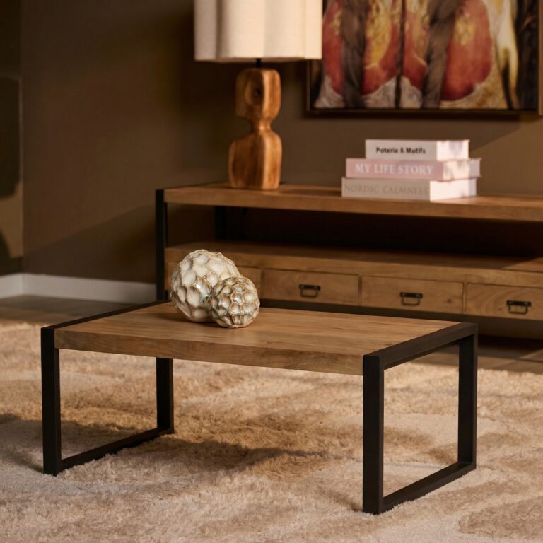 Salontafel Britt Naturel Mangohout 110 cm