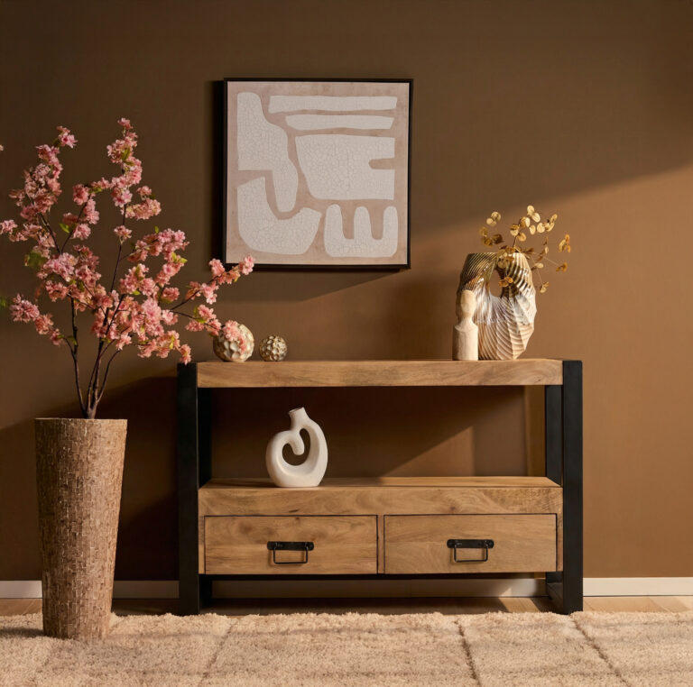 Tv meubel Britt Naturel Mangohout 100 cm