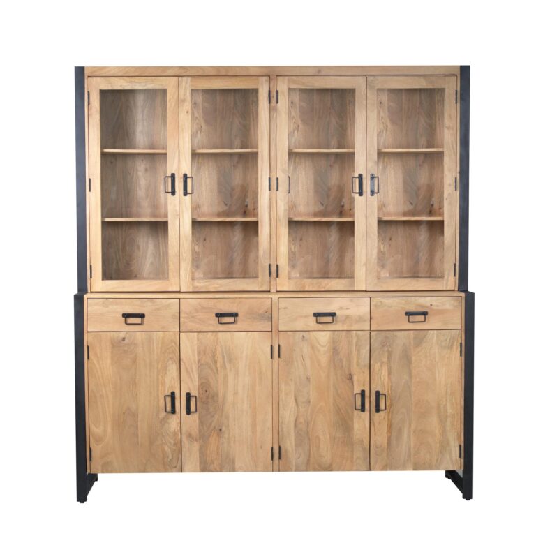Quadratischer Couchtisch Noa Natur Mangoholz 80 cm