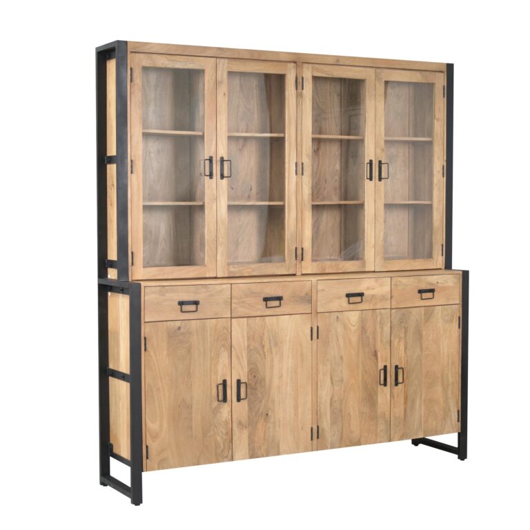 Quadratischer Couchtisch Noa Natur Mangoholz 80 cm