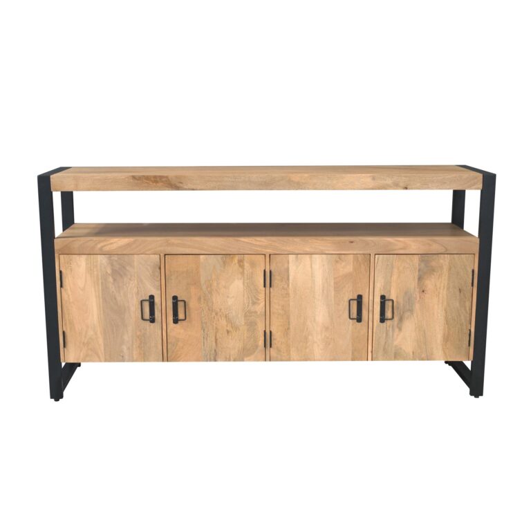 Quadratischer Couchtisch Noa Natur Mangoholz 80 cm