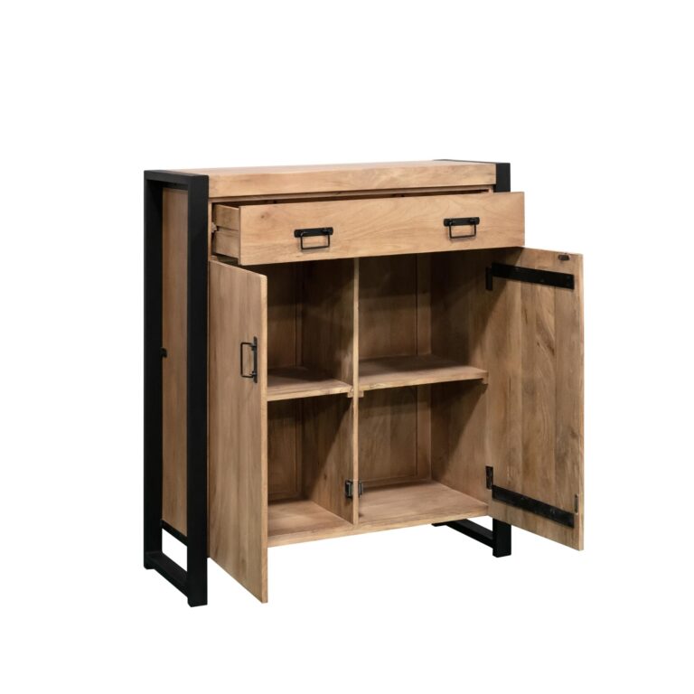 Kabinet kast Britt Naturel Mangohout 100 cm