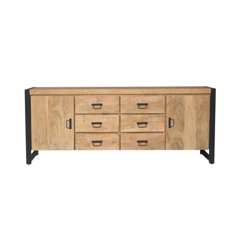 Sideboard Britt Natur Mangoholz 200 cm