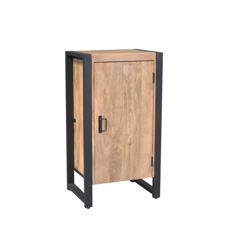 Halkast Britt met deur Naturel Mangohout 55 cm