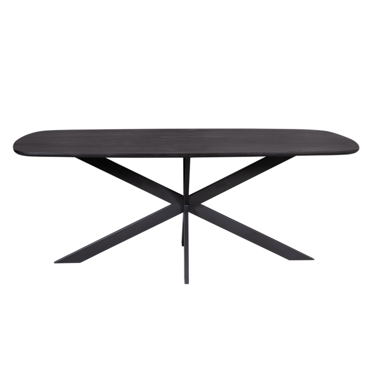 Danish oval dining table Elegance Black Mango wood 240 cm