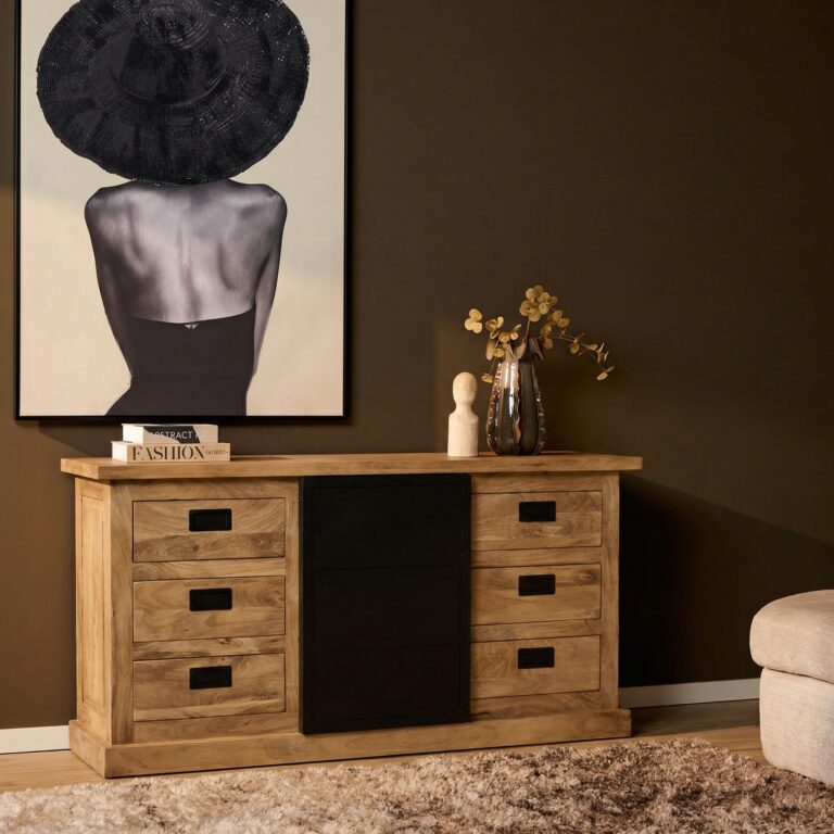 Dressoir Noa Naturel Mangohout 160 cm
