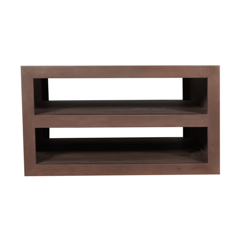 Quadratischer Couchtisch Brussel Walnuss Mangoholz 80 cm