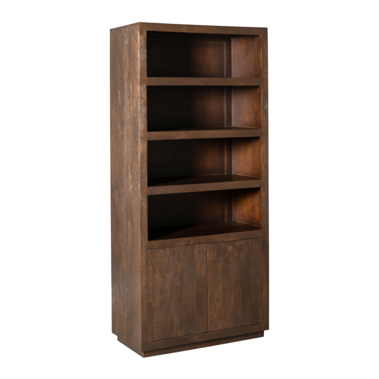 Boekenkast Brussel Bruin Mangohout 90 cm