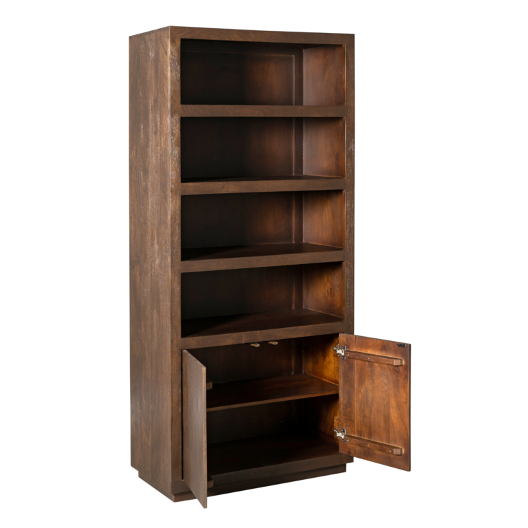 Boekenkast Brussel Bruin Mangohout 90 cm