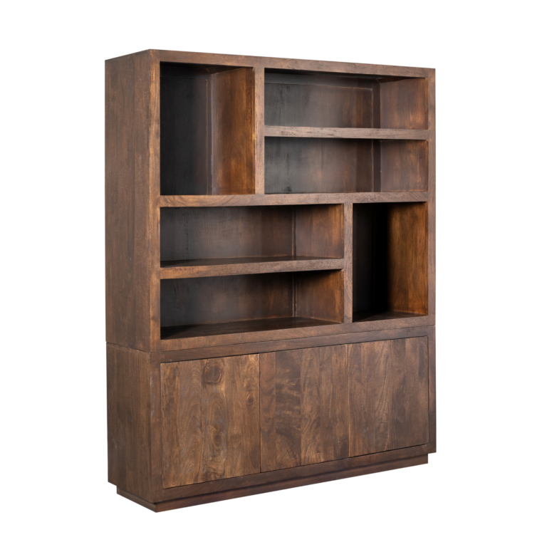 Regalschrank Brussel XL Braun Mangoholz 160 cm
