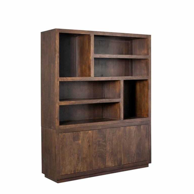 Regalschrank Brussel XL Braun Mangoholz 160 cm