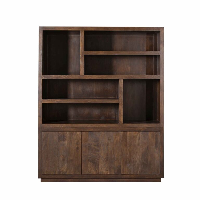 Regalschrank Brussel XL Braun Mangoholz 160 cm