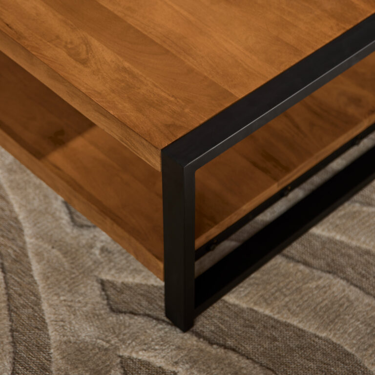 Vierkante salontafel Boaz Naturel Mangohout 80 cm