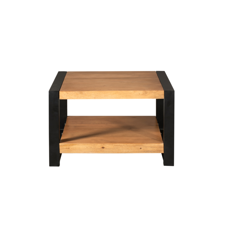 Vierkante salontafel Boaz Naturel Mangohout 80 cm