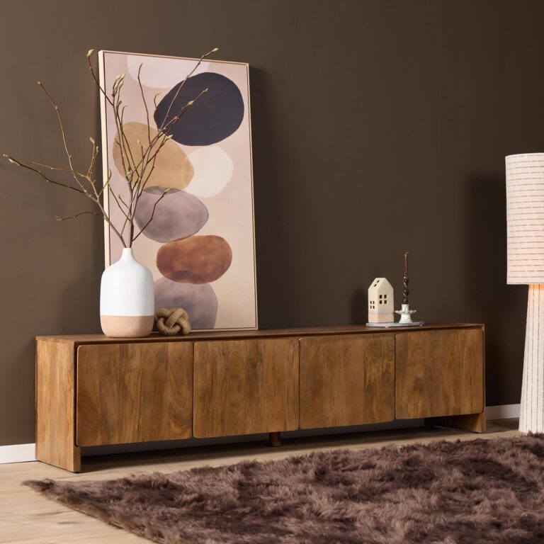 TV unit Tense Natural Mango wood 200 cm
