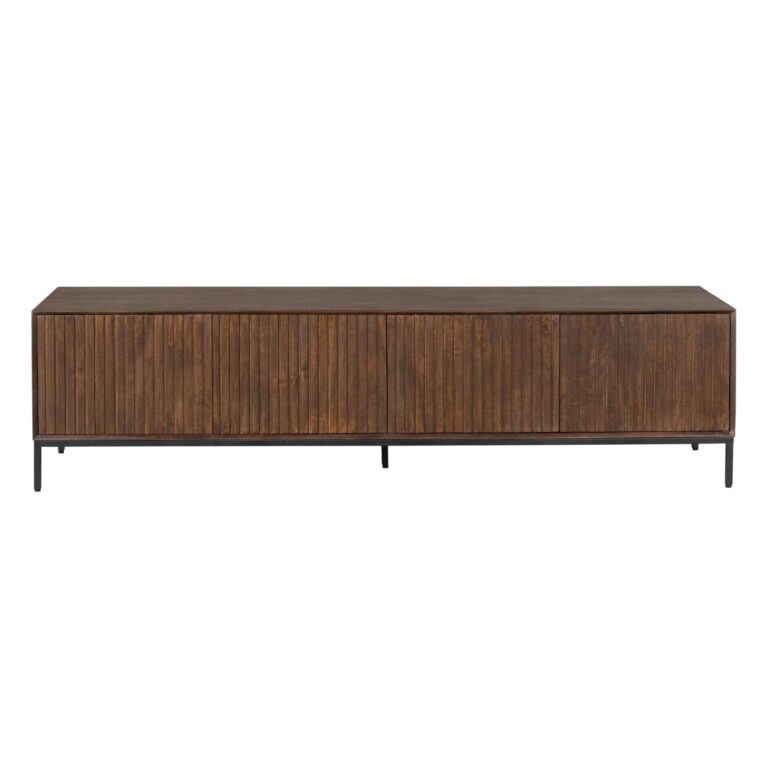 Tv meubel Madison Bruin Mangohout 210 cm