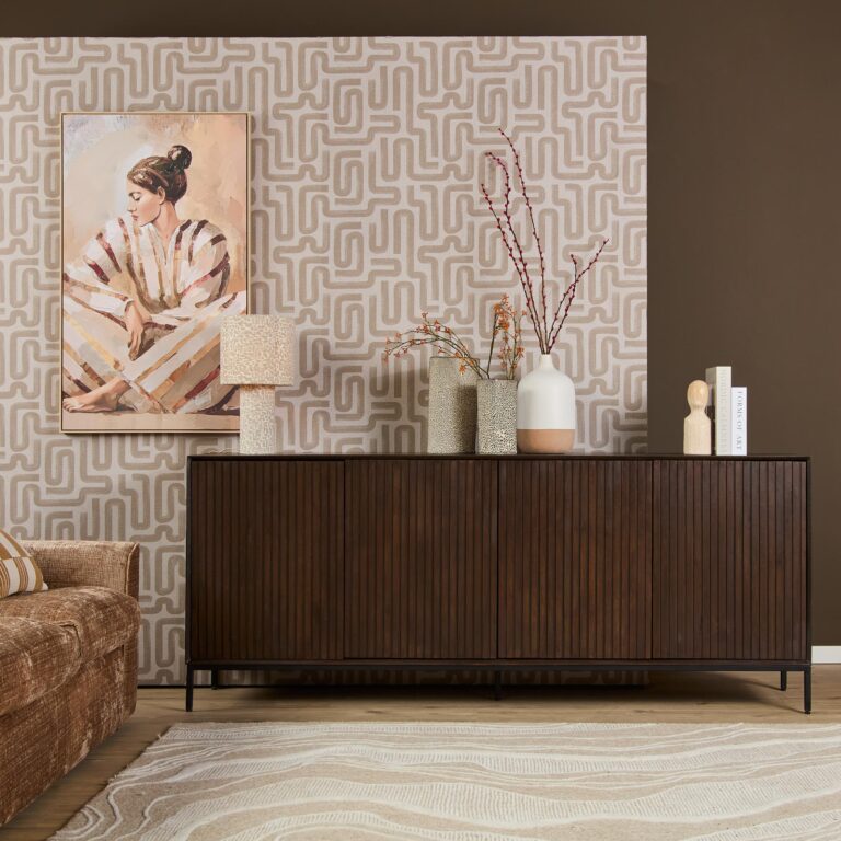 Dressoir Madison Bruin Mangohout 210 cm