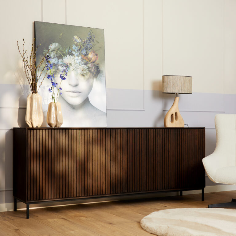 Buffet Madison Bois de manguier Brun 210 cm