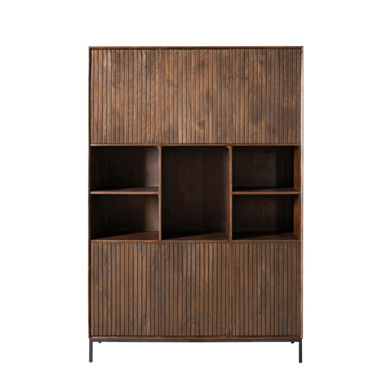 Vakkenkast Madison XL Bruin Mangohout 135 cm