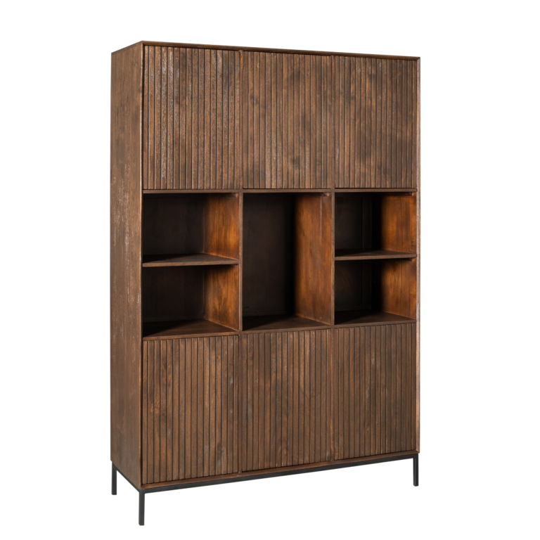 Vakkenkast Madison XL Bruin Mangohout 135 cm