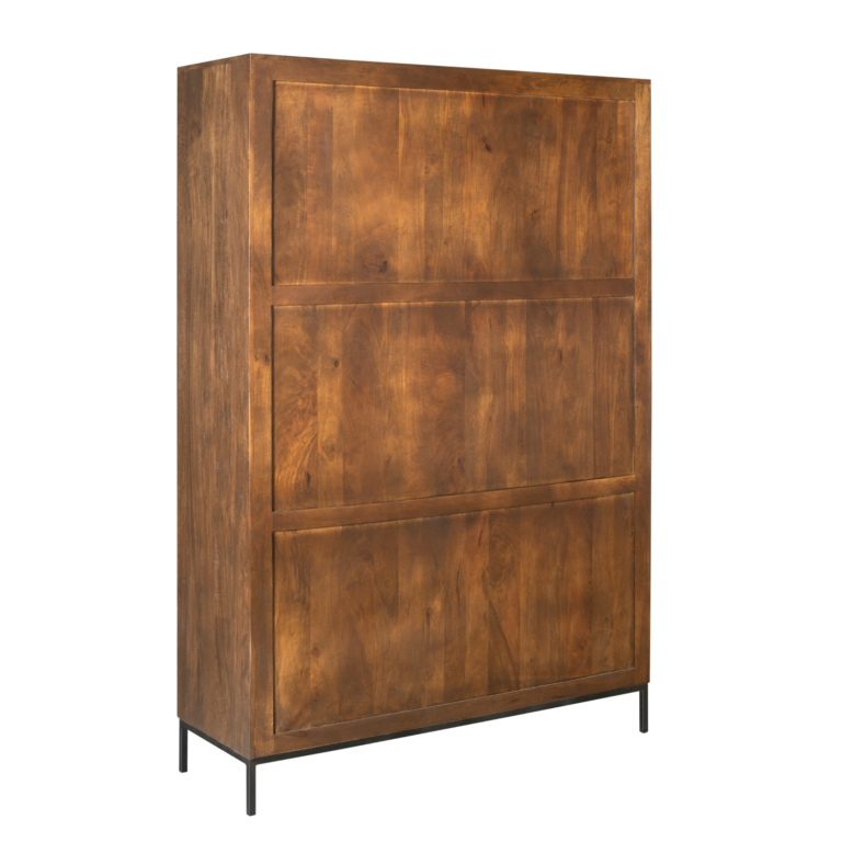 Vakkenkast Madison XL Bruin Mangohout 135 cm