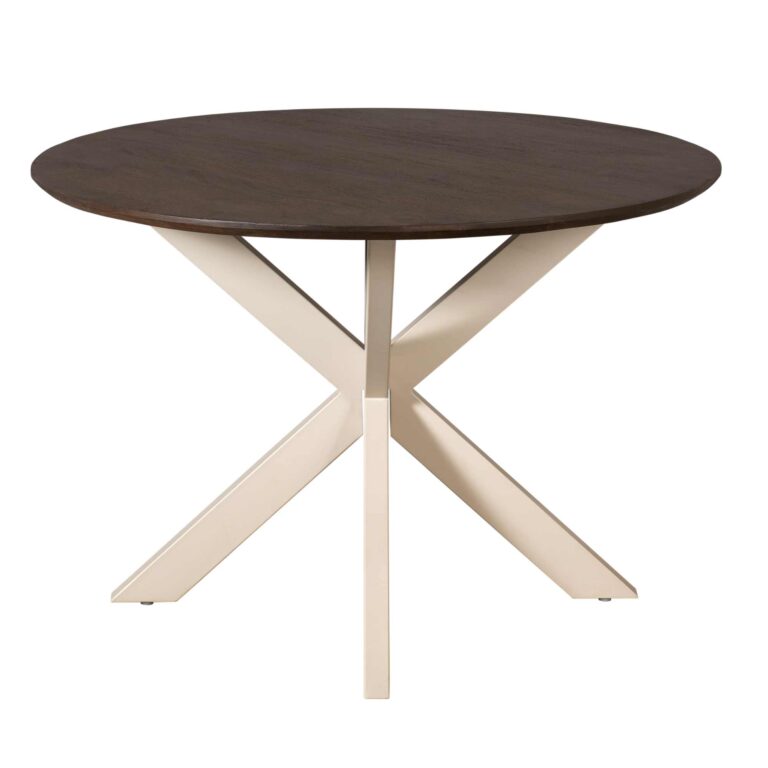 Ronde eettafel Madison Bruin Poot Zand Mangohout 110 cm