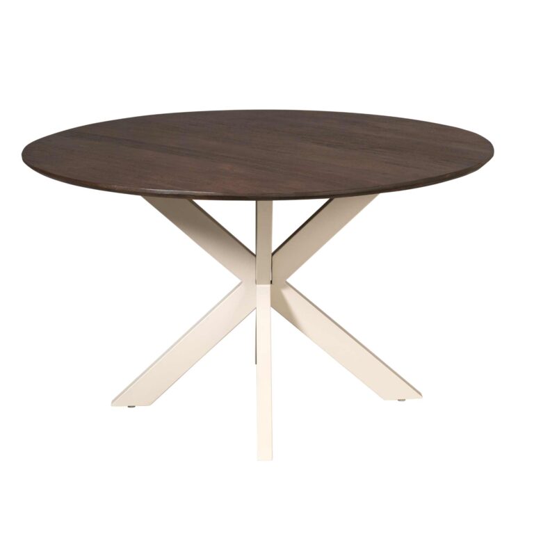 Ronde eettafel Madison Bruin Poot Zand Mangohout 150 cm