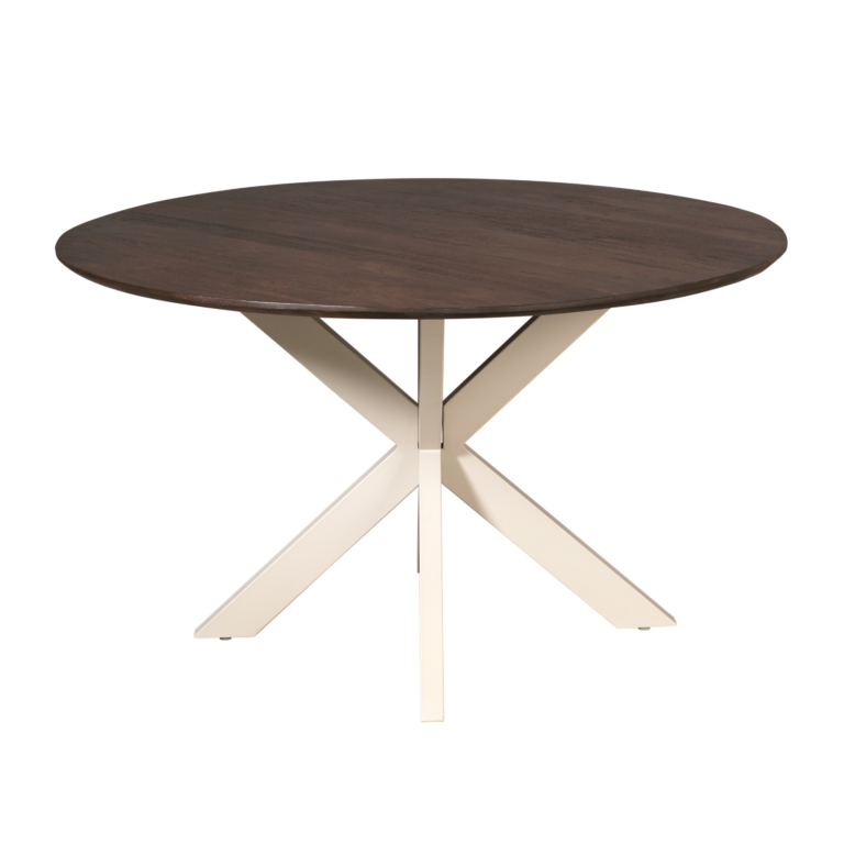 Ronde eettafel Madison Bruin Poot Zand Mangohout 150 cm