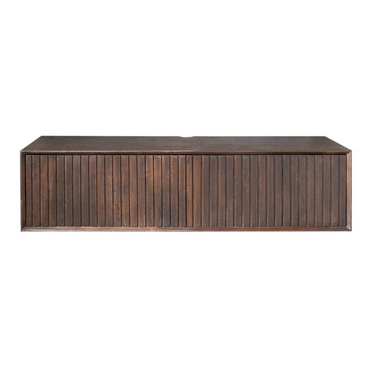 Zwevend tv meubel Madison Bruin Mangohout 120 cm