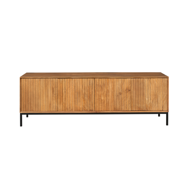 Tv meubel Madison Naturel Mangohout 165 cm
