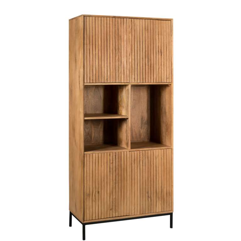 Vakkenkast Madison Naturel Mangohout 90 cm