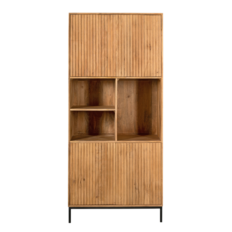 Vakkenkast Madison Naturel Mangohout 90 cm