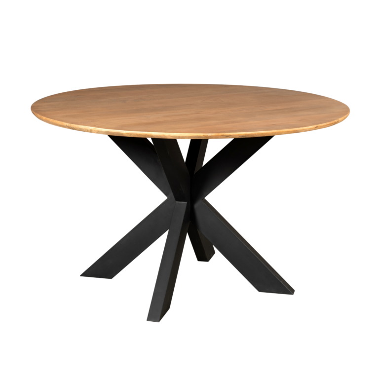 Runder Esstisch Madison Natur Mangoholz 130 cm