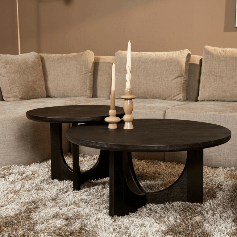 Ronde salontafel Guus Zwart Mangohout 60 cm