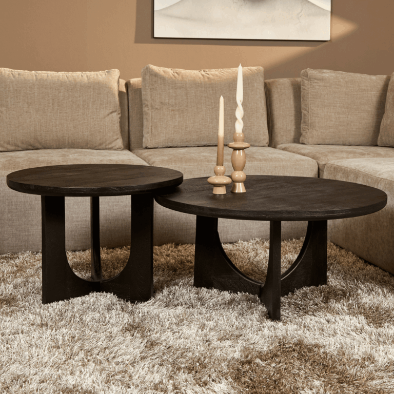 Ronde salontafel Guus Zwart Mangohout 60 cm