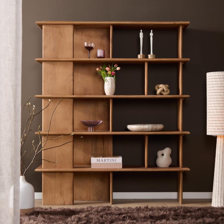 Wandkast Lina Naturel Mangohout 150 cm