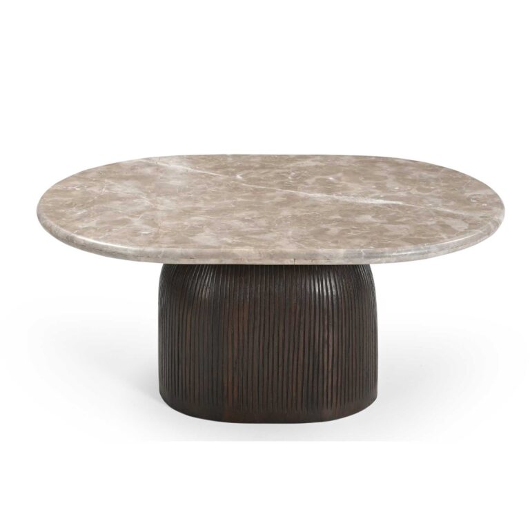 Salontafel Noel Bruin Marmer 90 cm