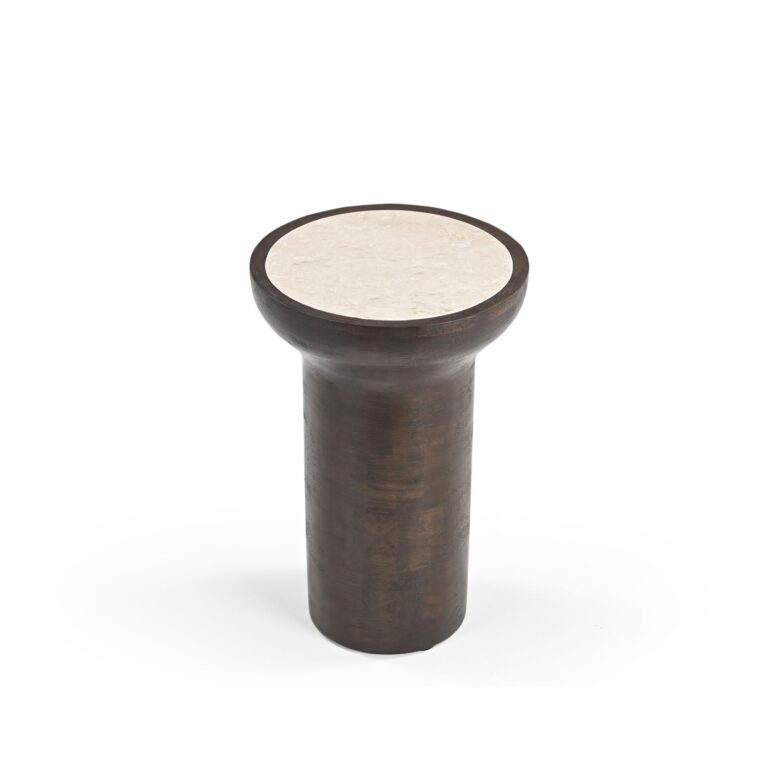 Bijzettafel Zoë Bruin Marmer 33 cm